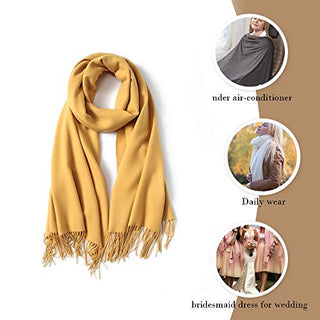 Pashmina Shawls and Wraps for Evening Dresses, Pre-Rolled Shawls for Evening Event Party (10colors)